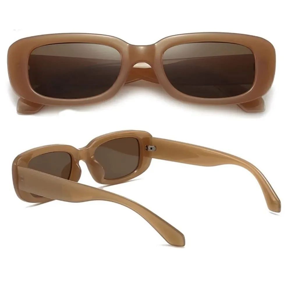 Tan Rectangle sunglasses - Picture 3 of 3